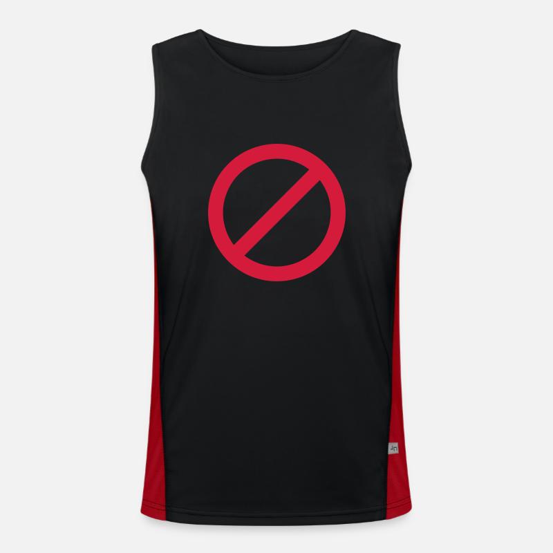 customforbidden Funktionelles Kontrast-Tank Top für Männer 