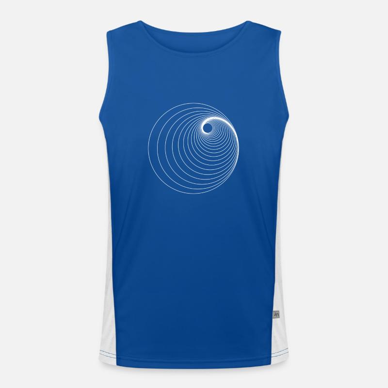 Forma geometrica Canotta sportiva da uomo in contrasto cromatico 