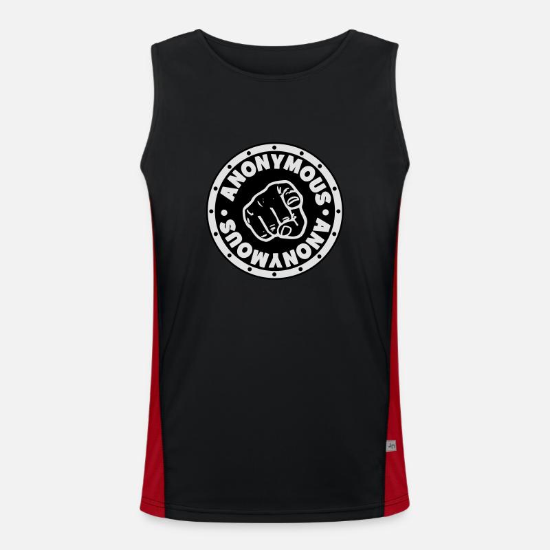 ## ANONYMOUS ## Funktionelles Kontrast-Tank Top für Männer 