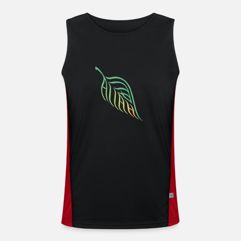 Allah Leaf Nature Harmony Men's Functional Contrast Tank Top 