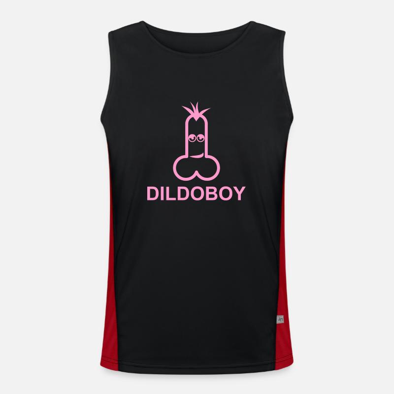 Dildo Boy Vibrator Sex Geschenk Idee Funktionelles Kontrast-Tank Top für Männer 