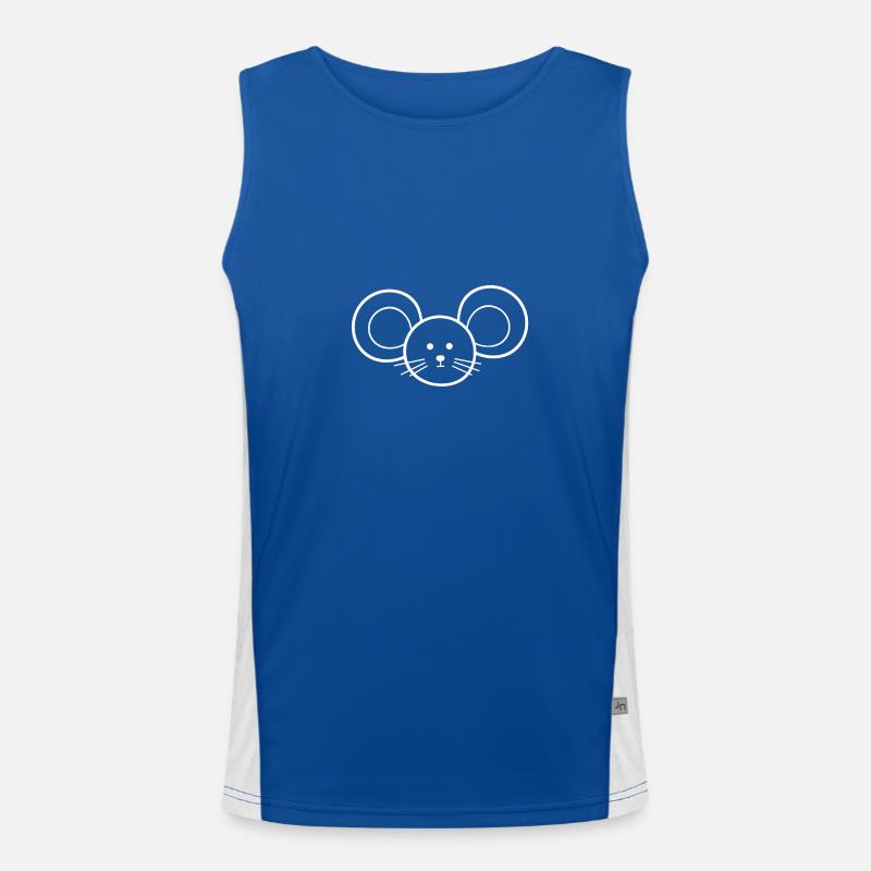 Maus Mäuschen Funktionelles Kontrast-Tank Top für Männer 