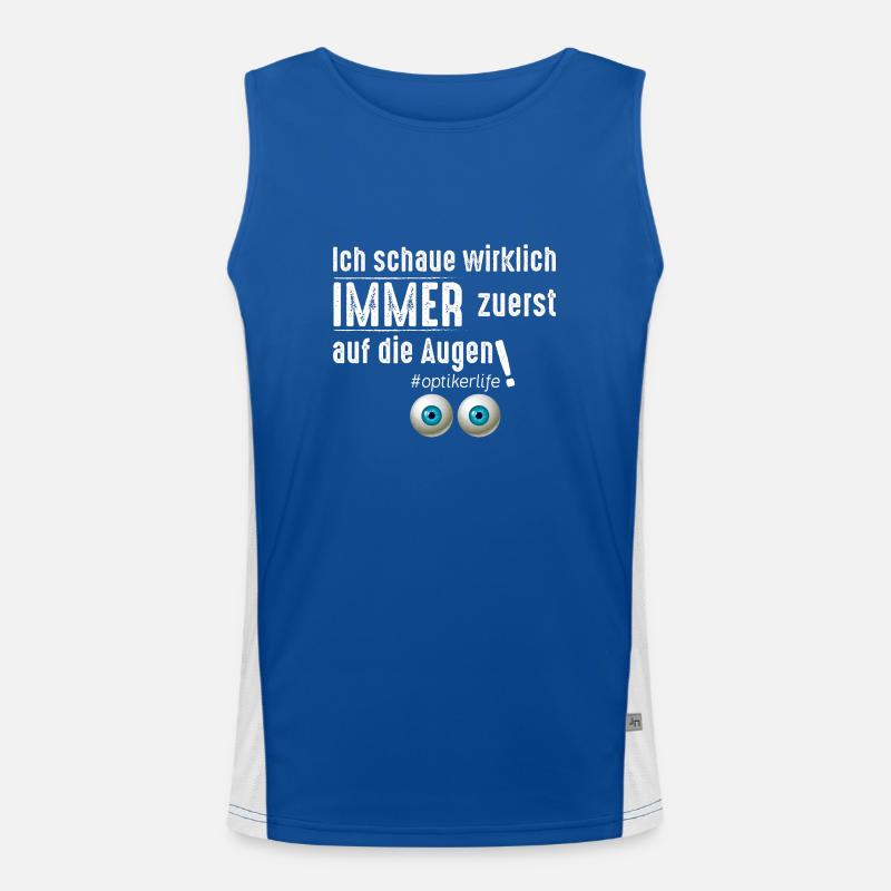 Optiker Funktionelles Kontrast-Tank Top für Männer 