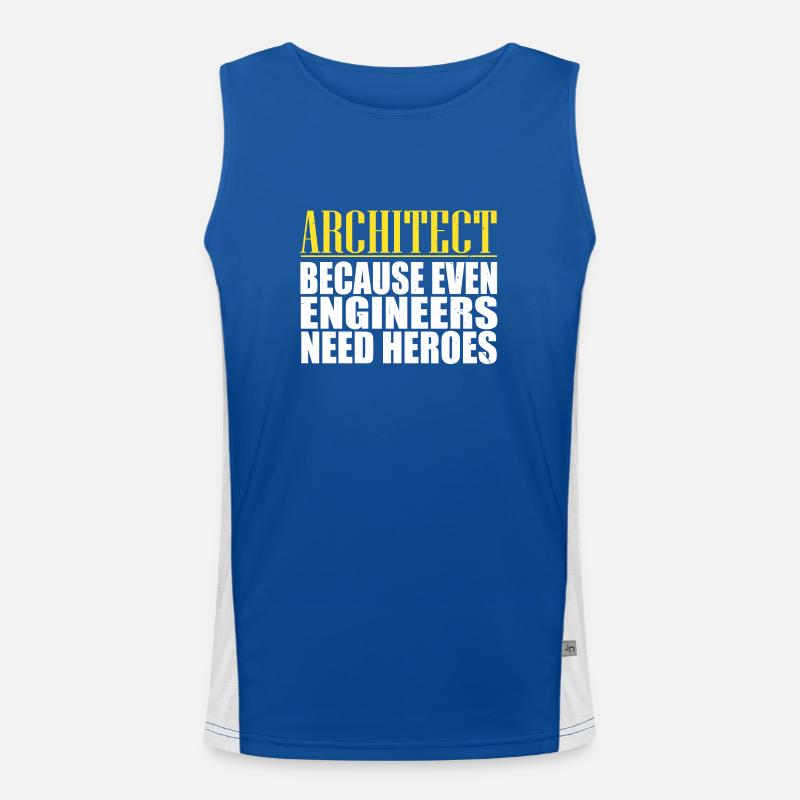 Architekt Funktionelles Kontrast-Tank Top für Männer 