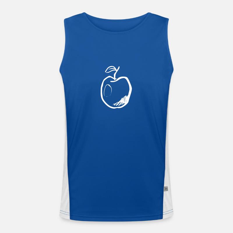 Apple in style (white) Men's Functional Contrast Tank Top 