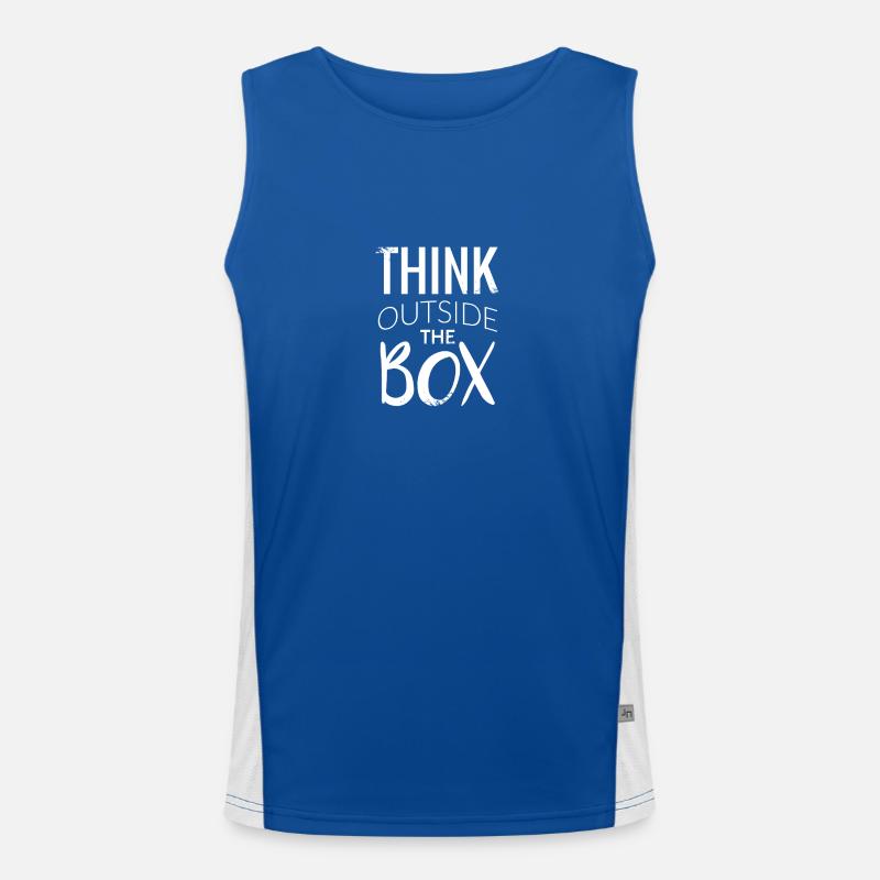 Motivation Sprüche Spruch Funktionelles Kontrast-Tank Top für Männer 