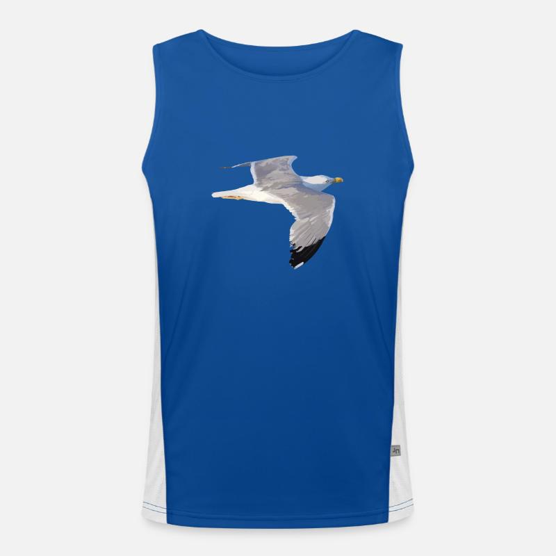 Möwe Funktionelles Kontrast-Tank Top für Männer 