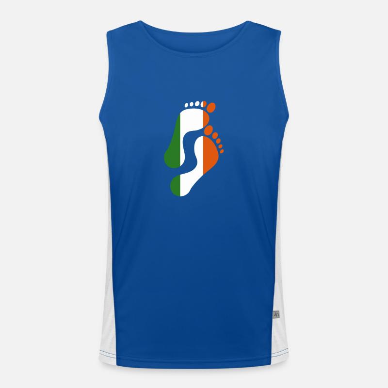 Irlande Empreinte drapeau Débardeur respirant contrasté Homme 