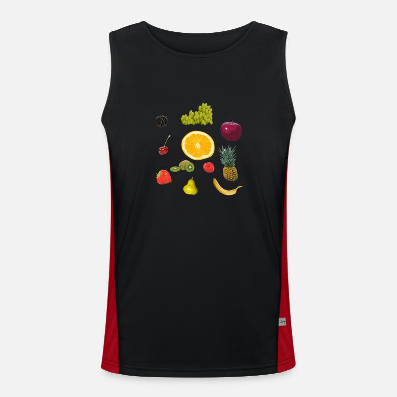 fruit Men's Functional Contrast Tank Top 