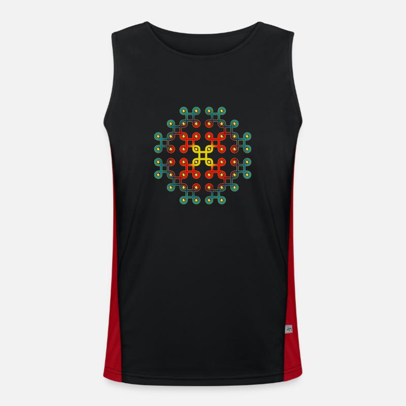 INFINITY LOOP - symbol interconnectedness of all Men's Functional Contrast Tank Top 