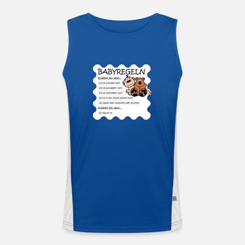 baby regulate Men's Functional Contrast Tank Top 