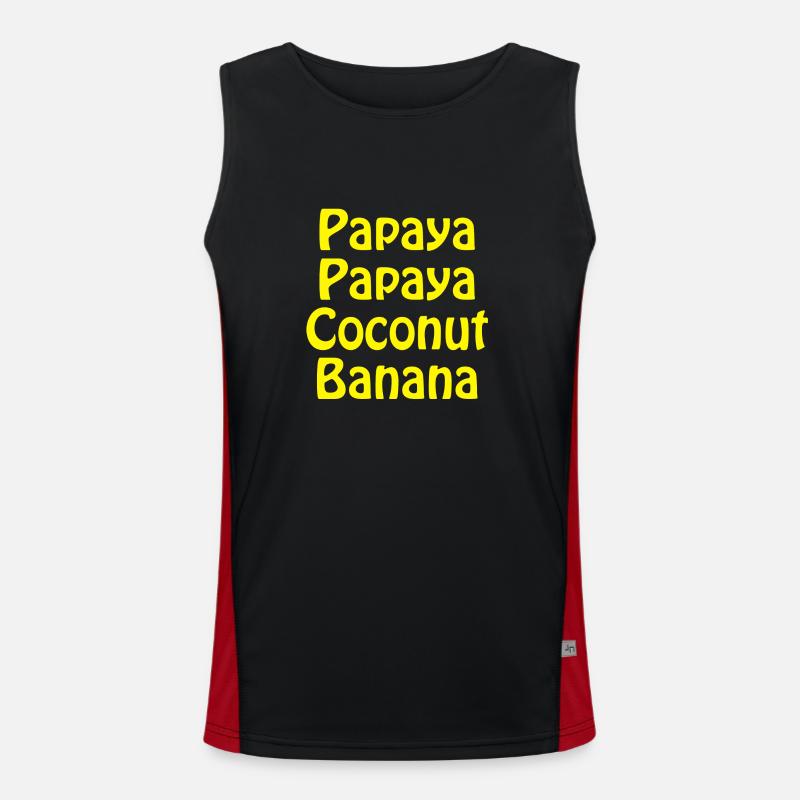 papaya Funktionelles Kontrast-Tank Top für Männer 