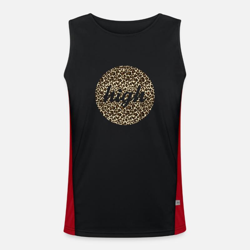 Leo High Funktionelles Kontrast-Tank Top für Männer 
