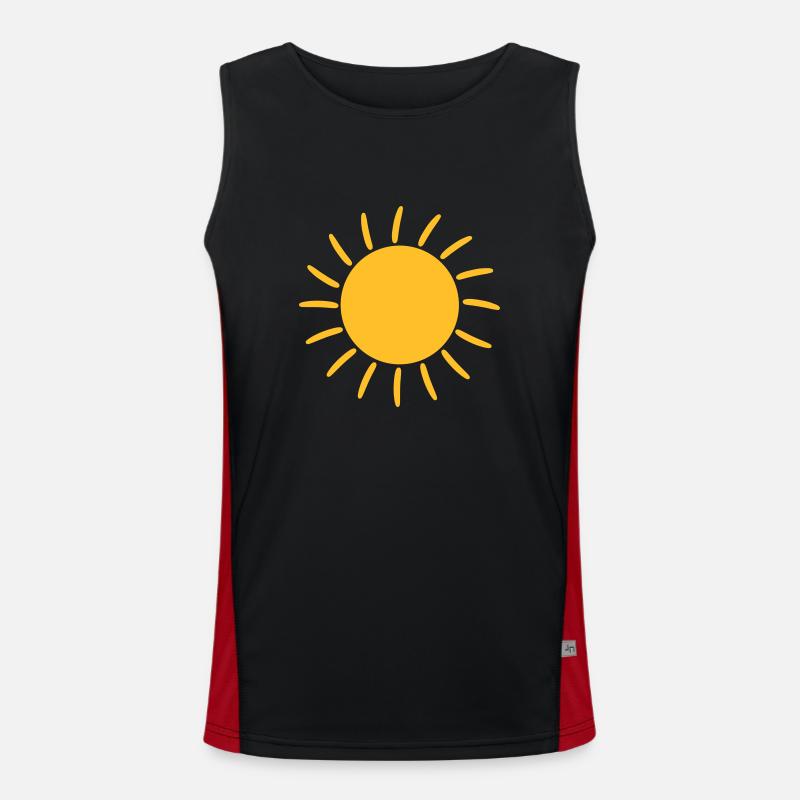 Shining sun Men's Functional Contrast Tank Top 