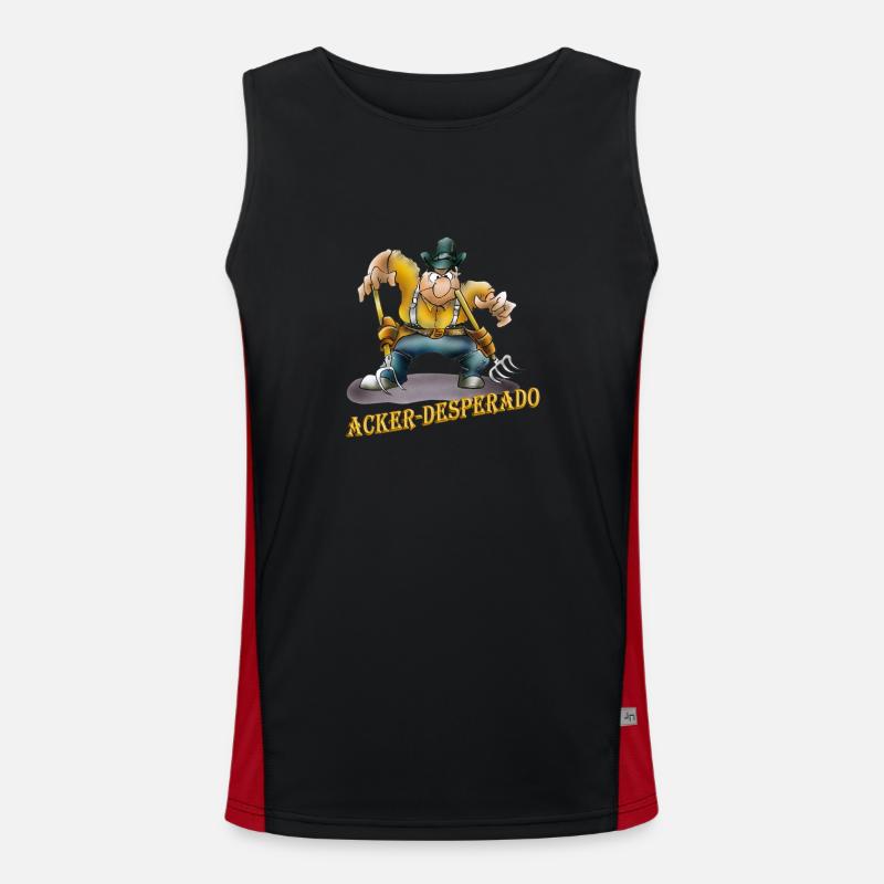 Acker-Desperado Funktionelles Kontrast-Tank Top für Männer 