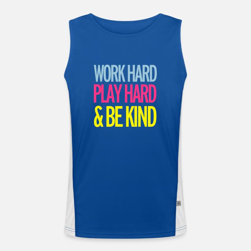 Work Hard Funktionelles Kontrast-Tank Top für Männer 