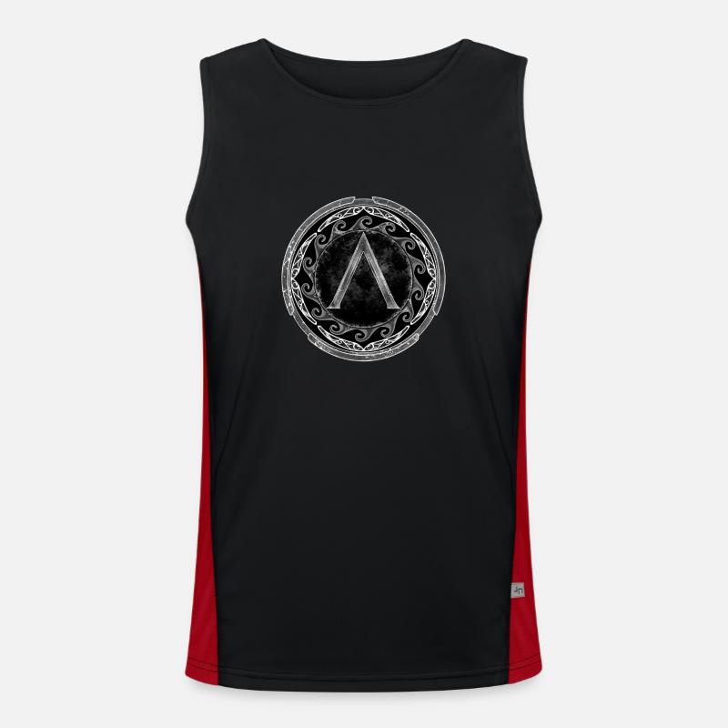 Symbole Sparta Lambda Débardeur respirant contrasté Homme 