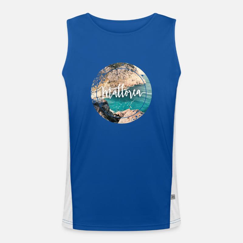 Mallorca Funktionelles Kontrast-Tank Top für Männer 