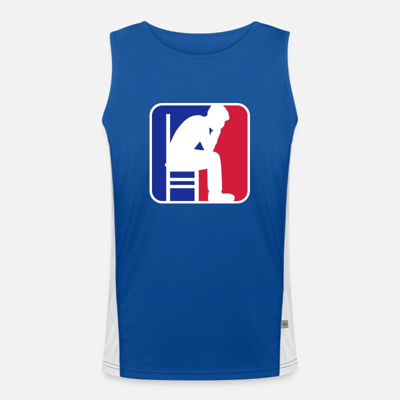 Depression sport logo Men's Functional Contrast Tank Top 