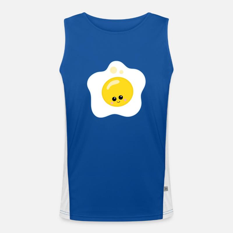 Spiegelei Funktionelles Kontrast-Tank Top für Männer 