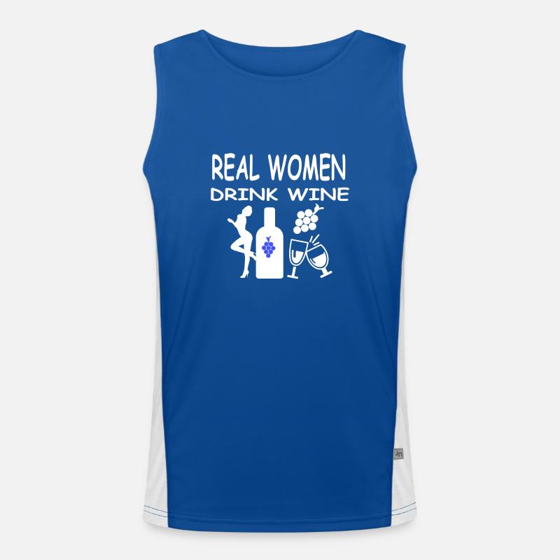 Wine Men's Functional Contrast Tank Top 