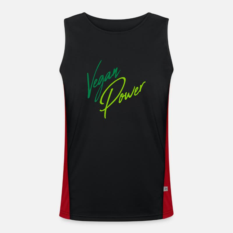 Écriture vegan Power Débardeur respirant contrasté Homme 