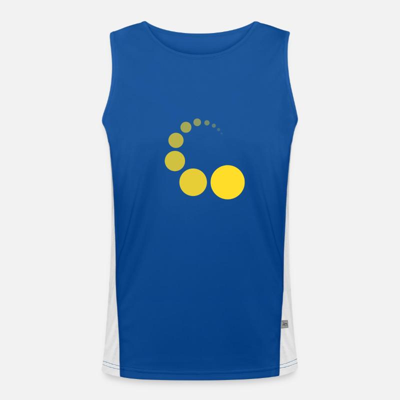 CIRCIRCLE YELLOW Men's Functional Contrast Tank Top 