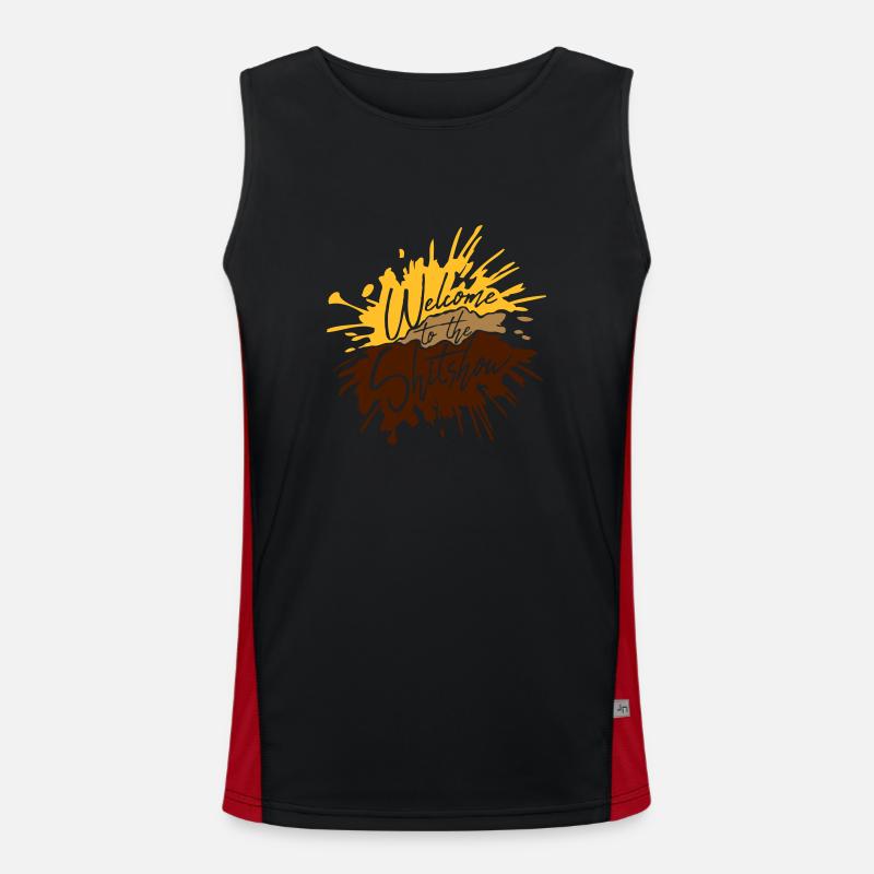 Shit Disgusting ShitShow Men's Functional Contrast Tank Top 