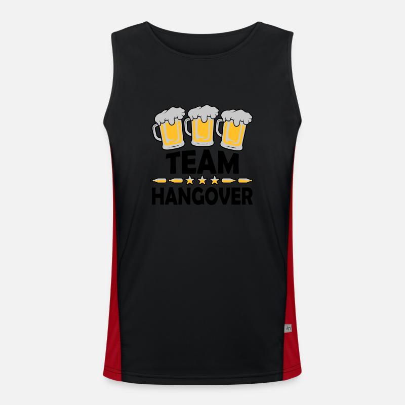 Team Hangover Alcohol Men's Functional Contrast Tank Top 