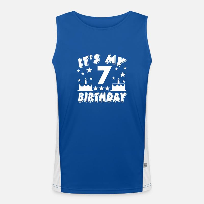 Geburtstag Funktionelles Kontrast-Tank Top für Männer 