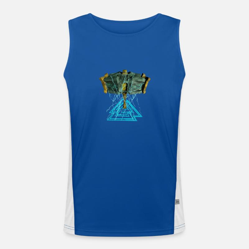 LAST THUNDER Men's Functional Contrast Tank Top 