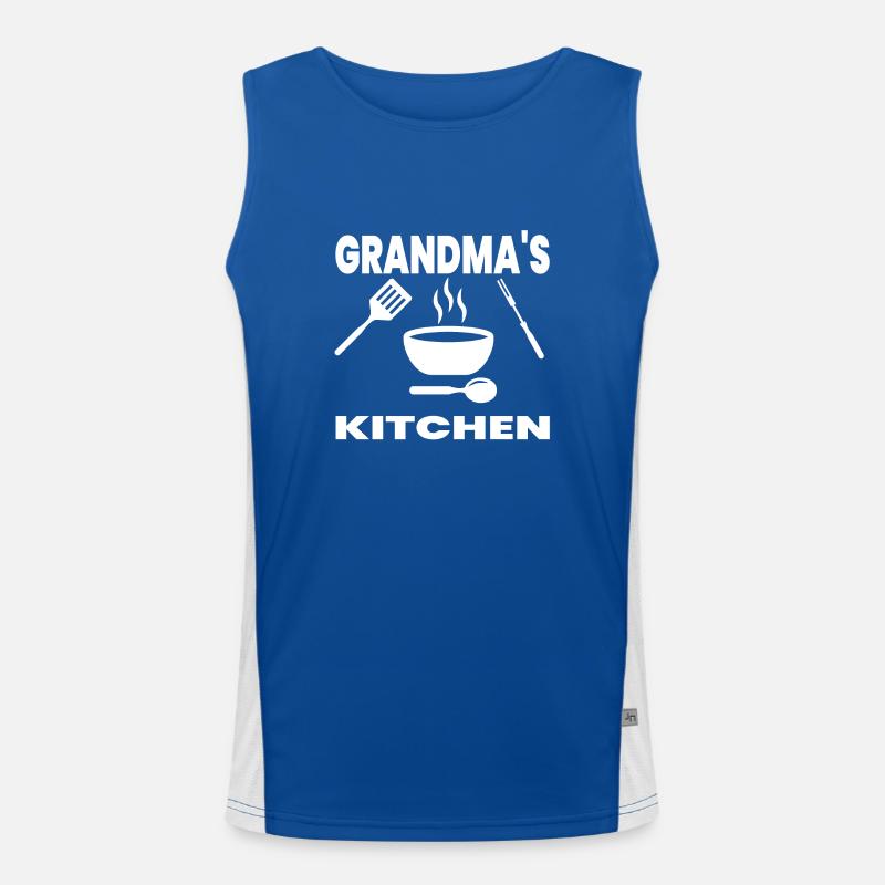 Oma Funktionelles Kontrast-Tank Top für Männer 