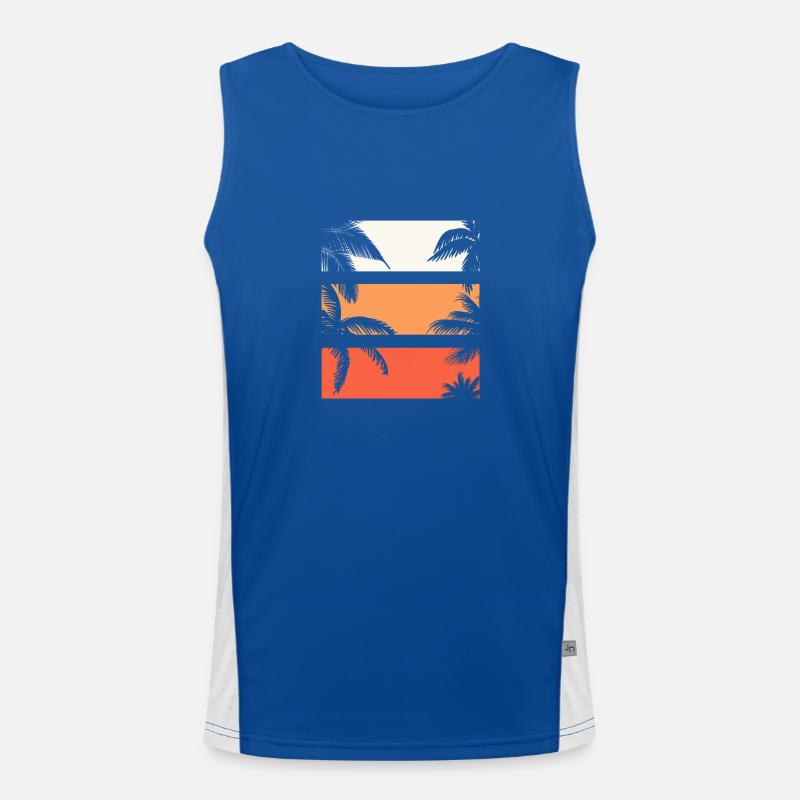 Helles Farbdesign Funktionelles Kontrast-Tank Top für Männer 