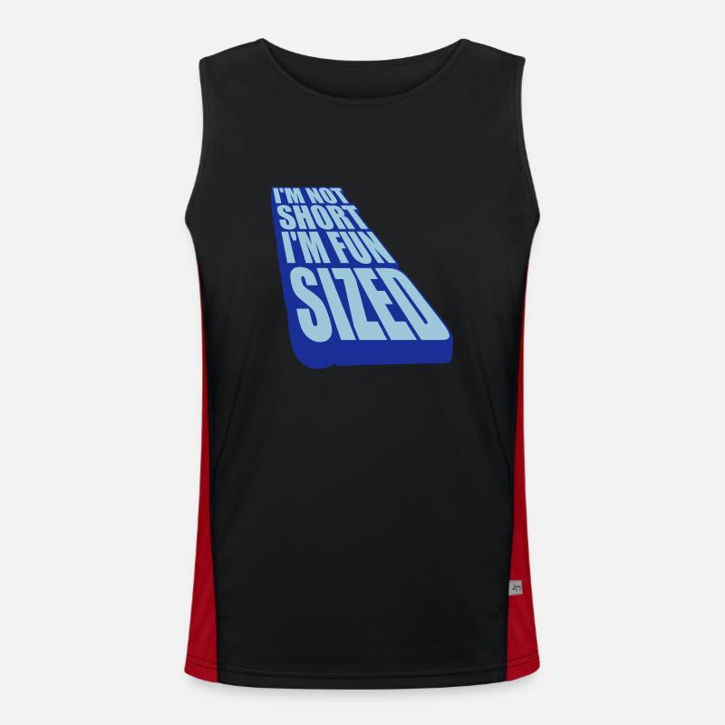 Not short fun sized Men's Functional Contrast Tank Top 