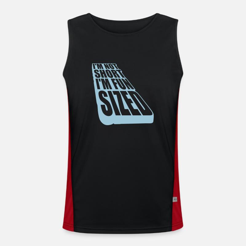 Not short fun sized Men's Functional Contrast Tank Top 
