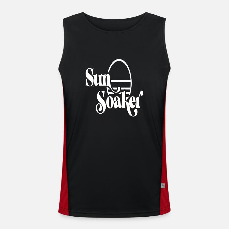 Sun Soaker Sun Beach Vacances Débardeur respirant contrasté Homme 
