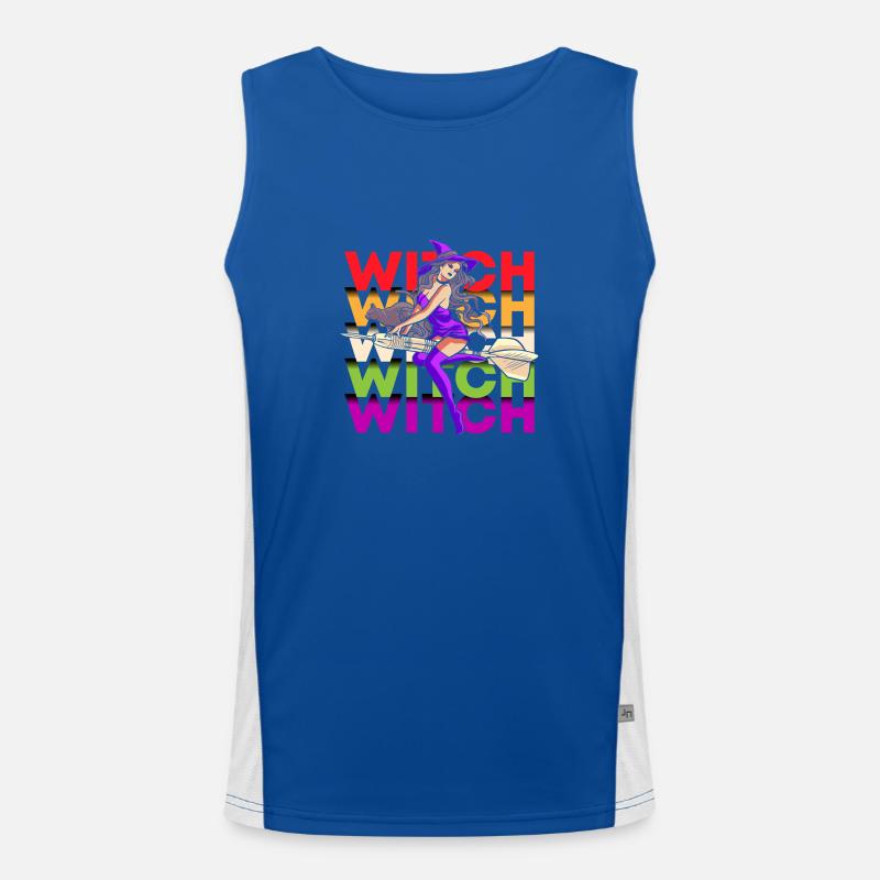 Witchcraft Magic Witches Men's Functional Contrast Tank Top 