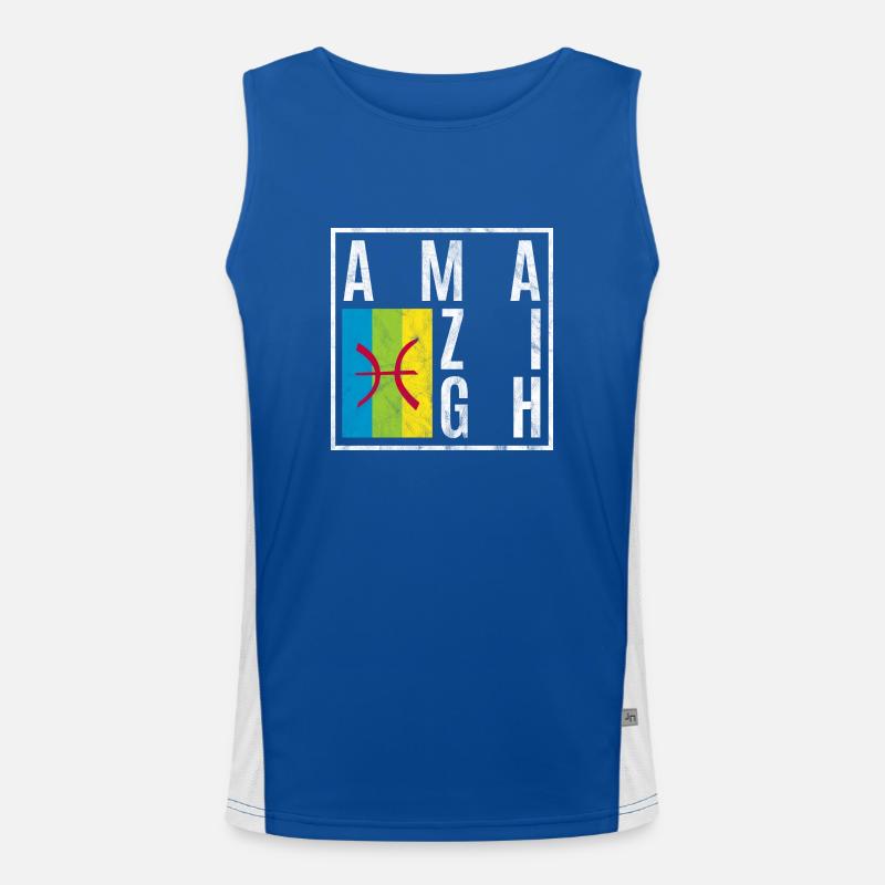Amazigh Funktionelles Kontrast-Tank Top für Männer 