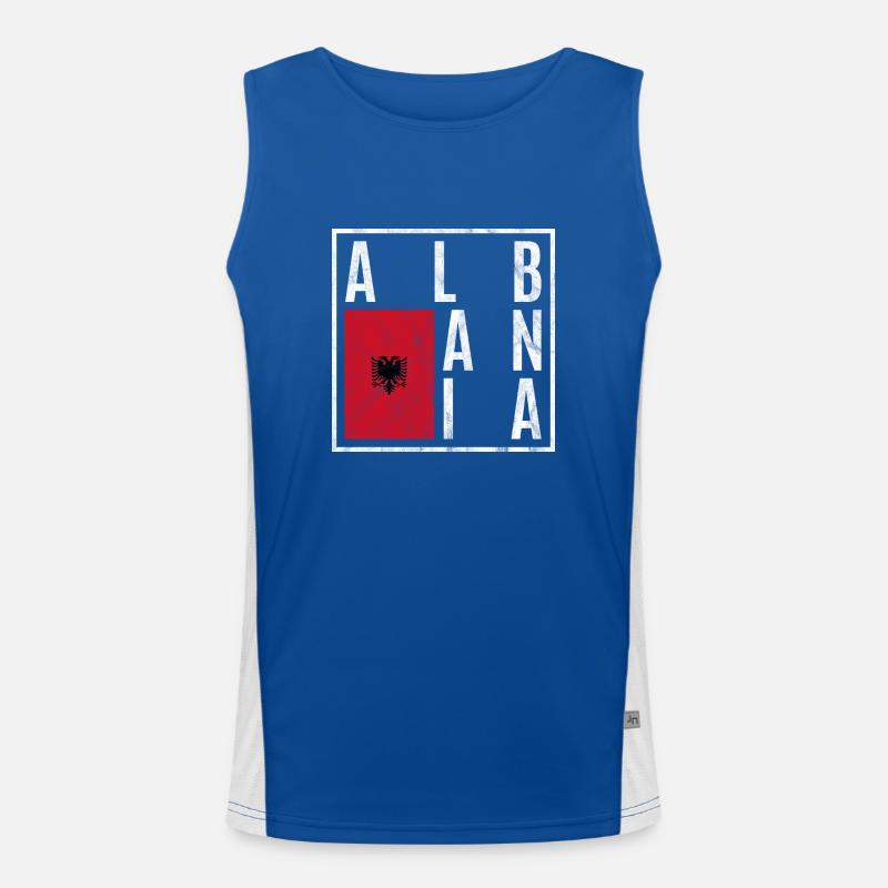 Albania Men's Functional Contrast Tank Top 