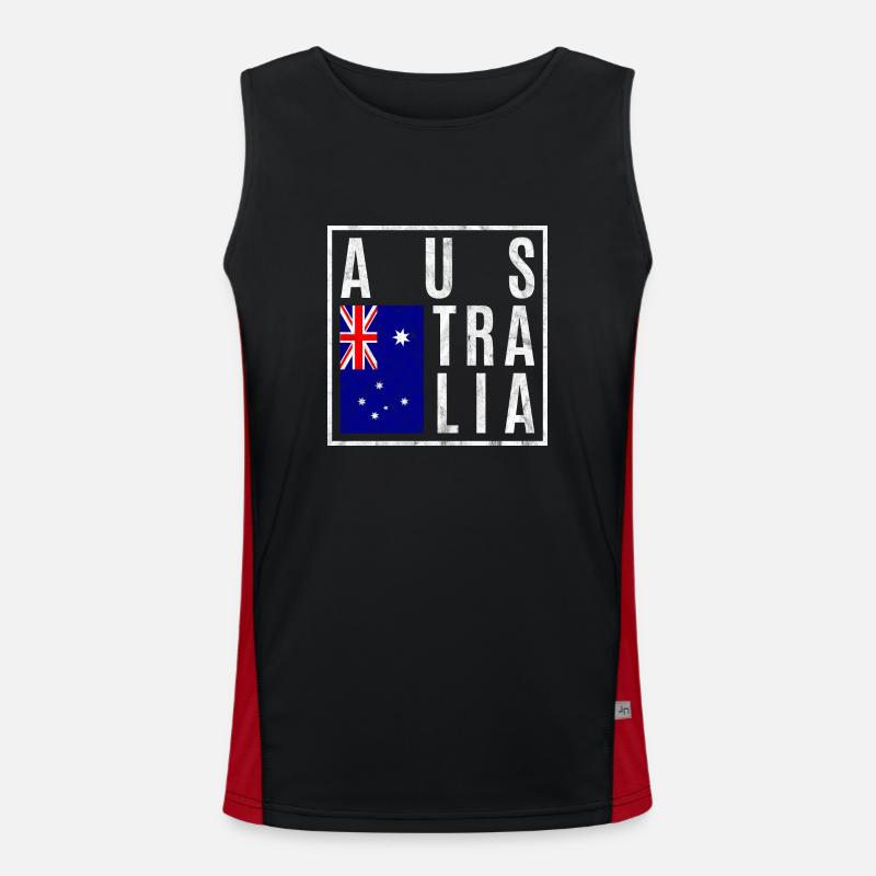 Australien Funktionelles Kontrast-Tank Top für Männer 