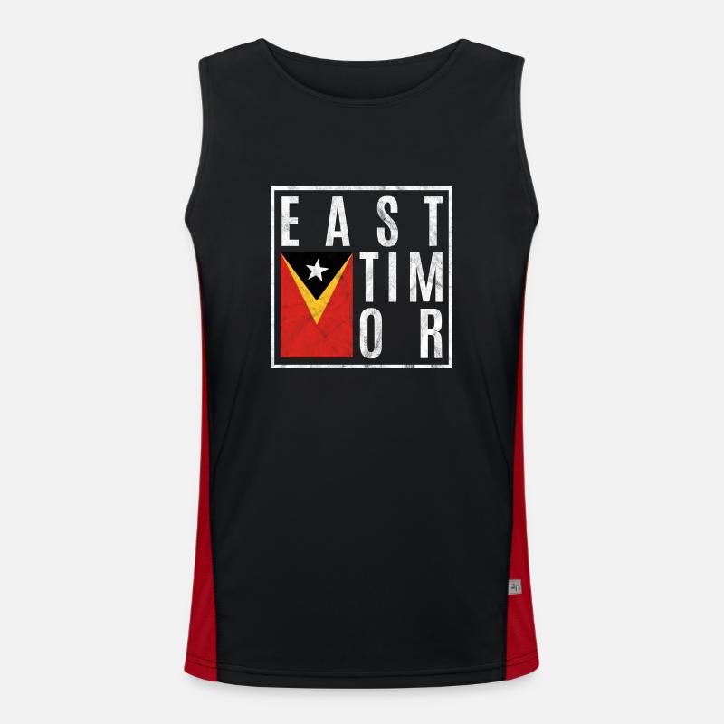 Osttimor Funktionelles Kontrast-Tank Top für Männer 