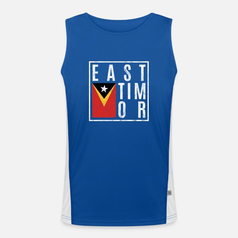 East Timor Men's Functional Contrast Tank Top 
