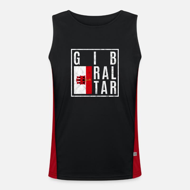 Gibraltar Funktionelles Kontrast-Tank Top für Männer 