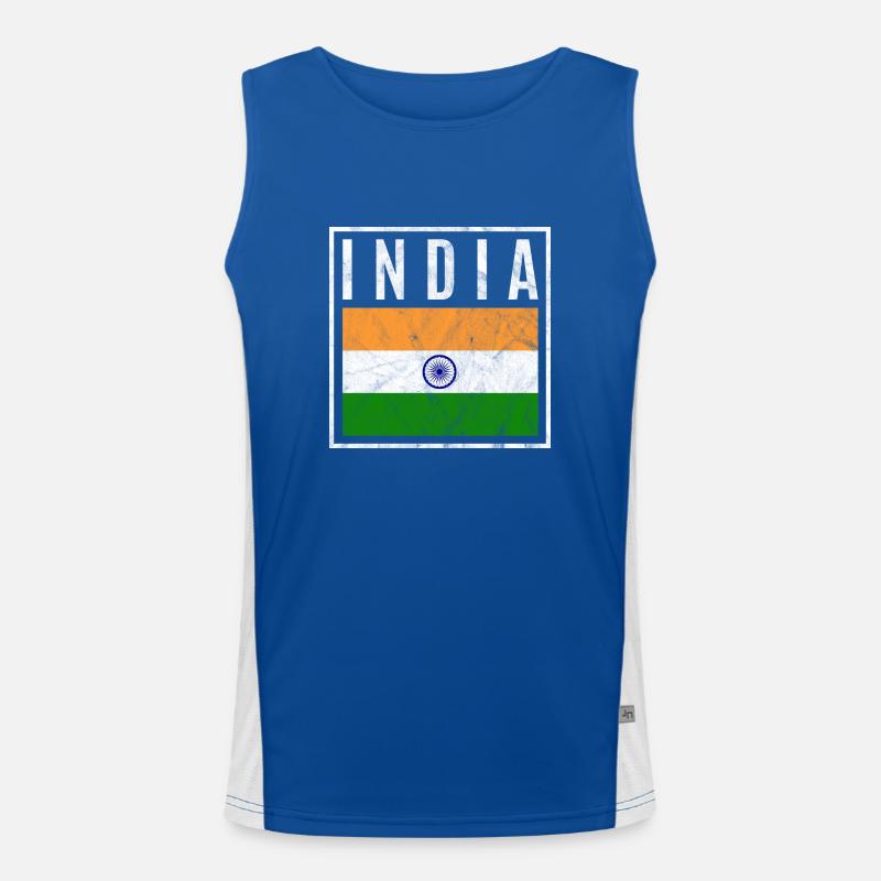 India Men's Functional Contrast Tank Top 