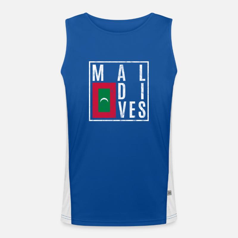 Malediven Funktionelles Kontrast-Tank Top für Männer 