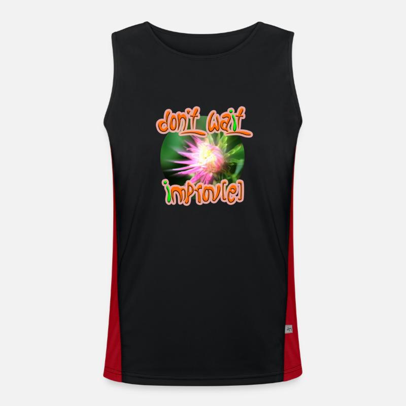 Don't wait improv(e) Men's Functional Contrast Tank Top 