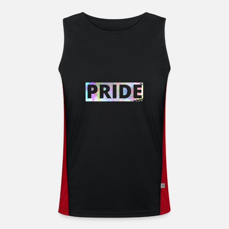 PRIDE Funktionelles Kontrast-Tank Top für Männer 