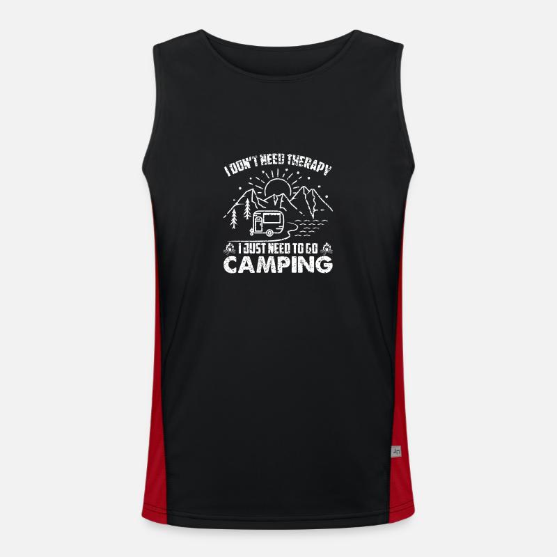 J’adore le camping Débardeur respirant contrasté Homme 