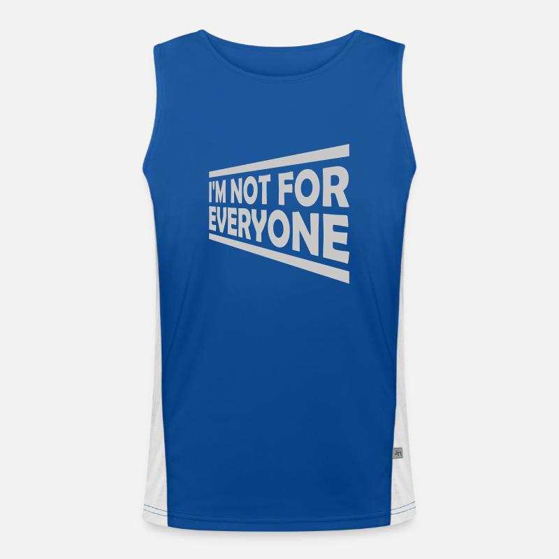 Im not for everyone Funktionelles Kontrast-Tank Top für Männer 