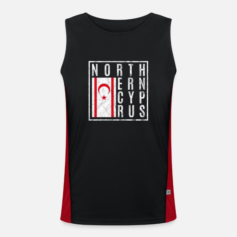 Northern cyprus Men's Functional Contrast Tank Top 